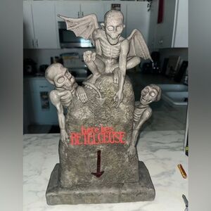 Beetlejuice Tombstone Regal Exclusive Popcorn Bucket IN HAND